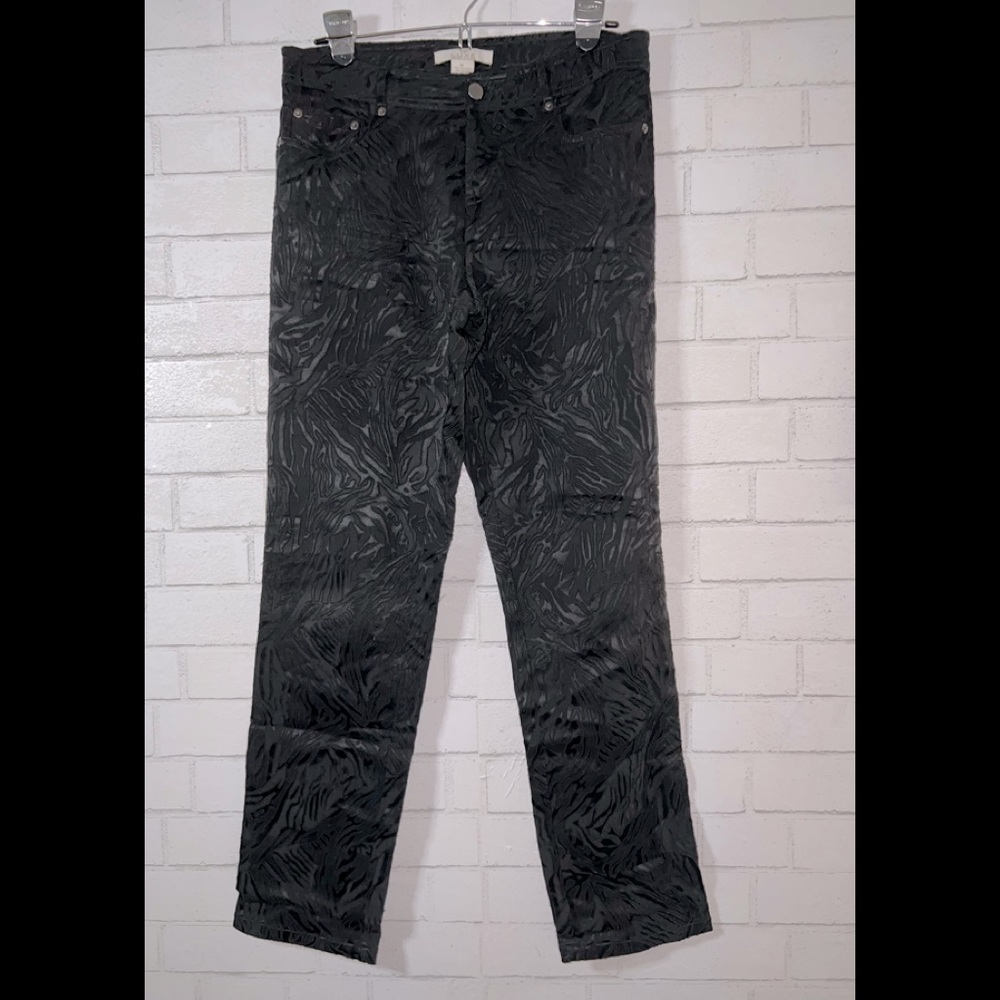 Caché Luxe Raised Zebra Print Pants (vintage)